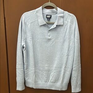 Lands' End Light Blue Polo Sweater